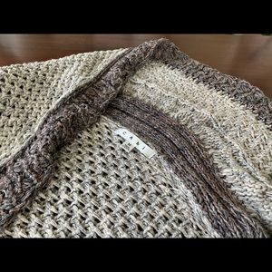 CAbi Gray Knit Cardigan